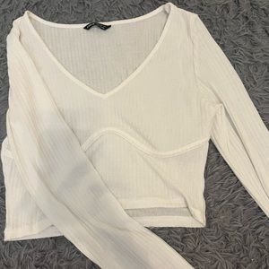 White Crop Top